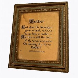Vintage Mother’s Keepsake Trinket Box with Poem & Mirror